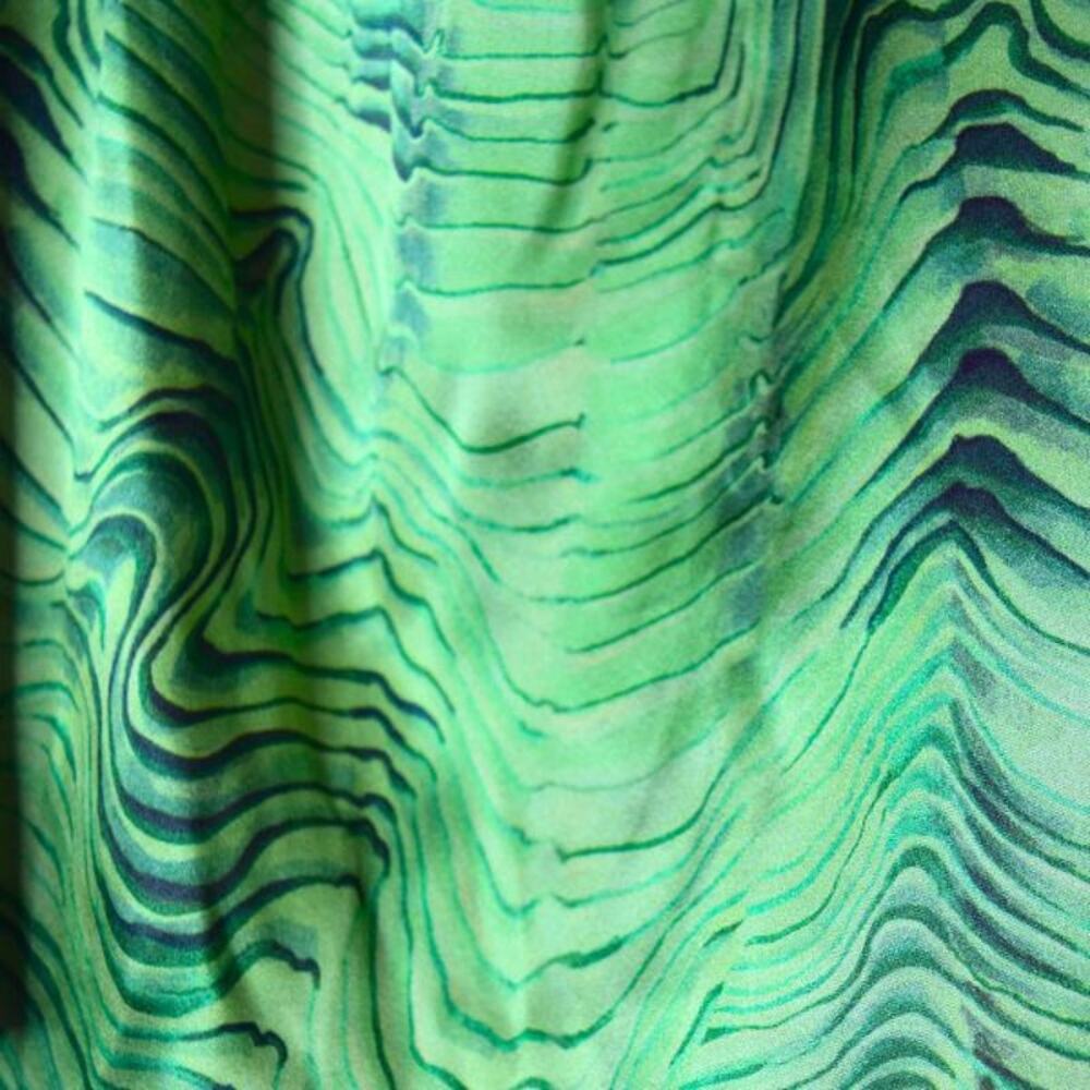 Santorelli silk sleeveless blouse green high neck Italy 40 size 4 NWT - Picture 2 of 11